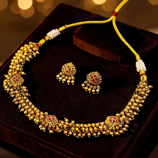 South_Indian_Temple_Necklace_Set_Pearl_Gemstone_Beauty_A_Gold_Red