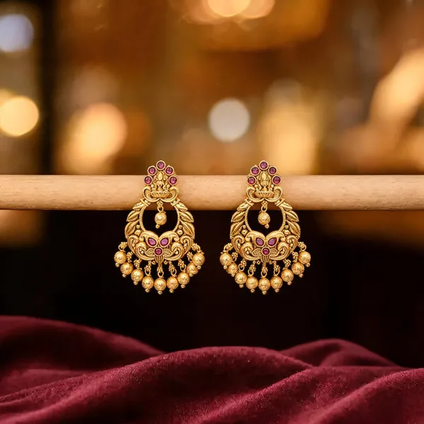Antique_Chandbali_Red