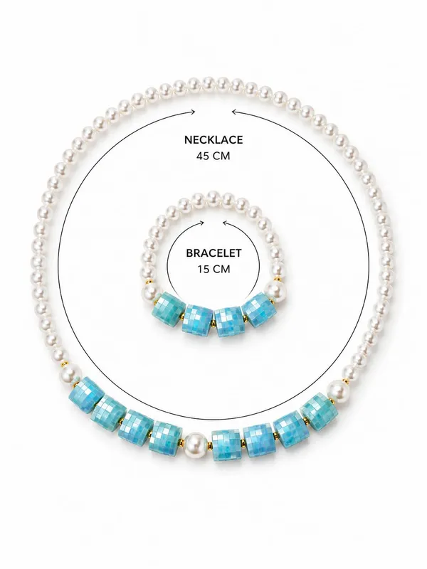 Blue_Plastic_Pearl_Beaded_Necklace_Bracelet_Set_For_Girls