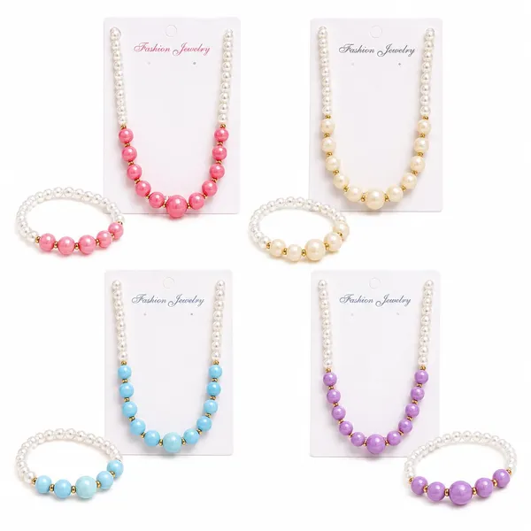 Multicolor_Acrylic_Beaded_Necklace_Bracelet_Jewellery_Set_For_Girls