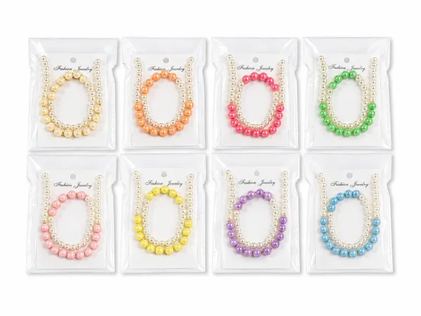 Multicolour_Acrylic_Beaded_Necklace_Bracelet_Set_For_Girls