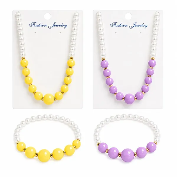Purple_Yellow_Acrylic_Beaded_Necklace_Bracelet_Set_For_Girls