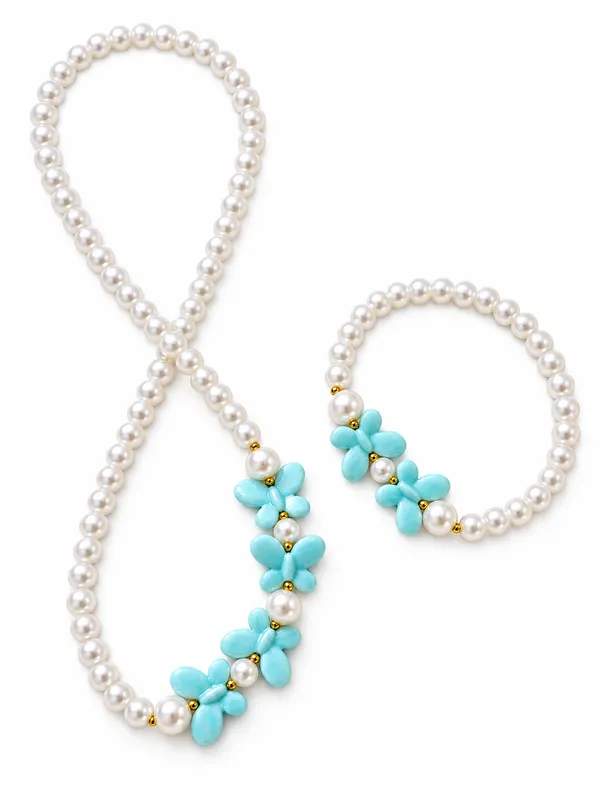 Blue_Acrylic_Butterfly_Pearl_Beaded_Necklace_Bracelet_Set_For_Girls