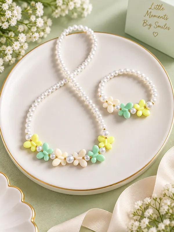 Multicolour_Acrylic_Butterfly_Pearl_Beaded_Necklace_Bracelet_Set_For_Girls