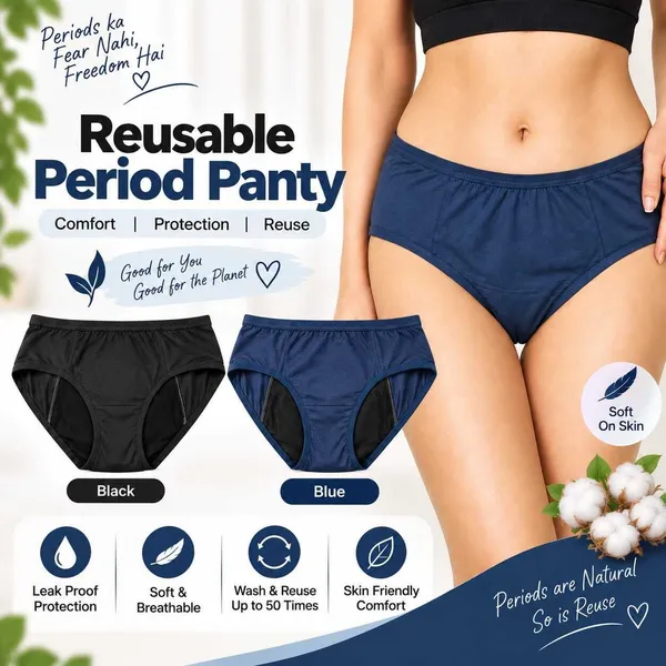 NYVIRA_Women_Periods_Black,_Blue_Panty_()