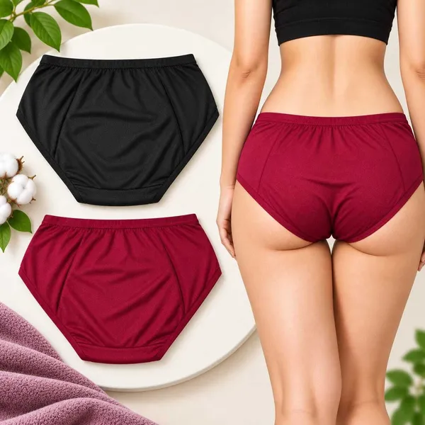 NYVIRA_Women_Periods_Black,_Maroon_Panty_()