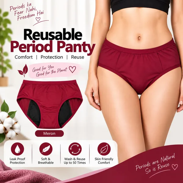 Maroon_Reusable_Period_Panty_for_Women