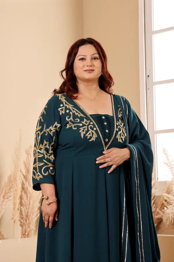 Georgette_Handwork_Embroidered_Gown