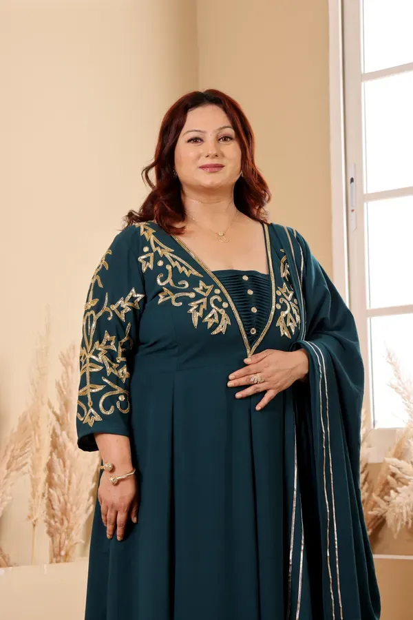 Georgette_Handwork_Embroidered_Gown