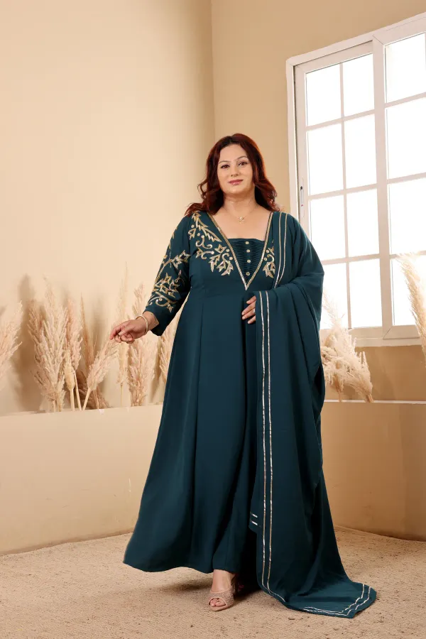 Georgette_Handwork_Embroidered_Gown