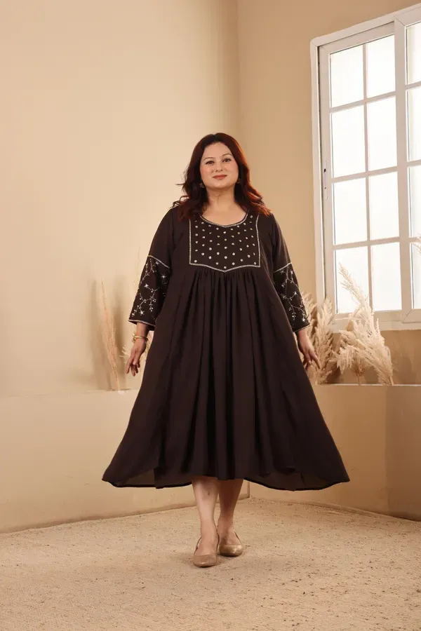 A_Line_Hand_Embroidered_Dress