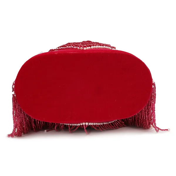 Red_Velvet_Embroidered_Potli_Bag_For_Women