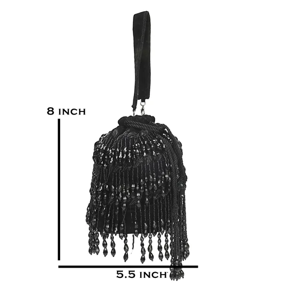 Black_Velvet_Beaded_Sling_Bag_For_Women