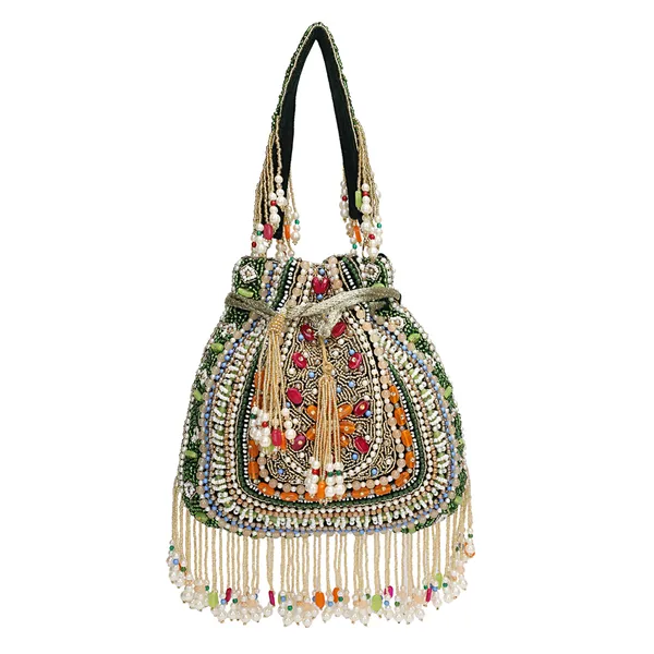 Green_Beaded_Potli_Handbag_For_Women