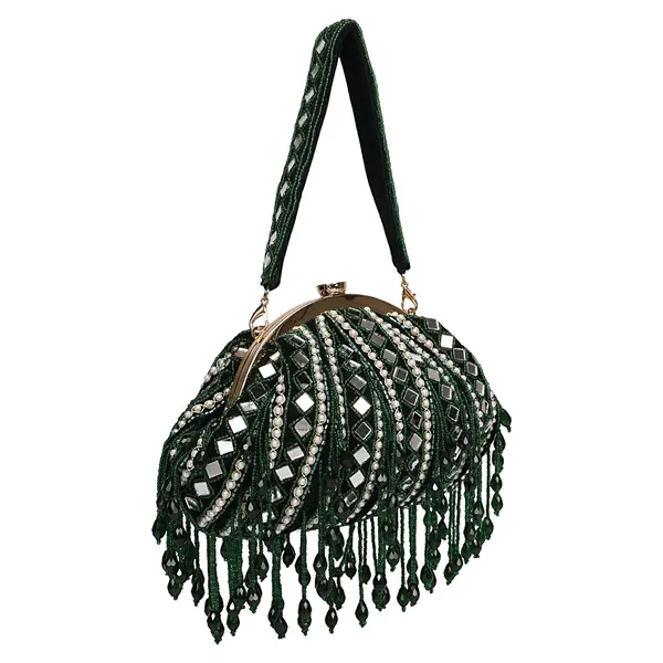 Green_Embellished_Potli_Handbag_For_Women