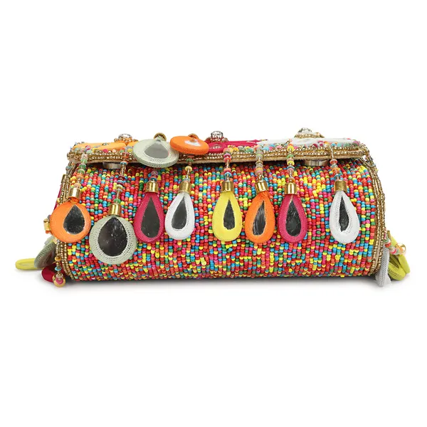 Multicolour_Beaded_Embellished_Shoulder_Bag_For_Women