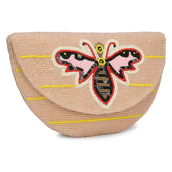 Cream_Beaded_Embroidered_Clutch_Bag_For_Women