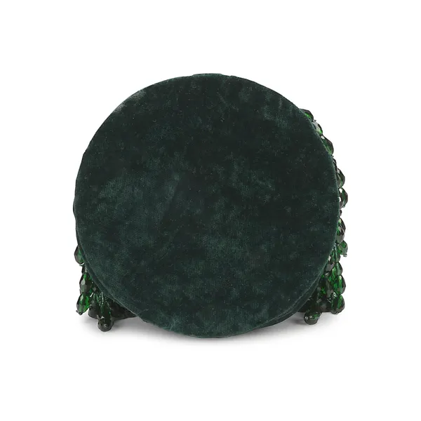 Green_Velvet_Beaded_Potli_Clutch_For_Women