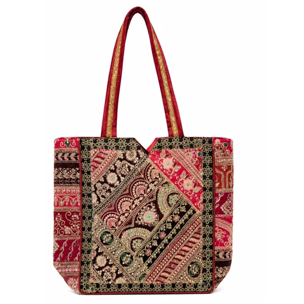 Red_Embroidered_Tote_Bag_For_Women