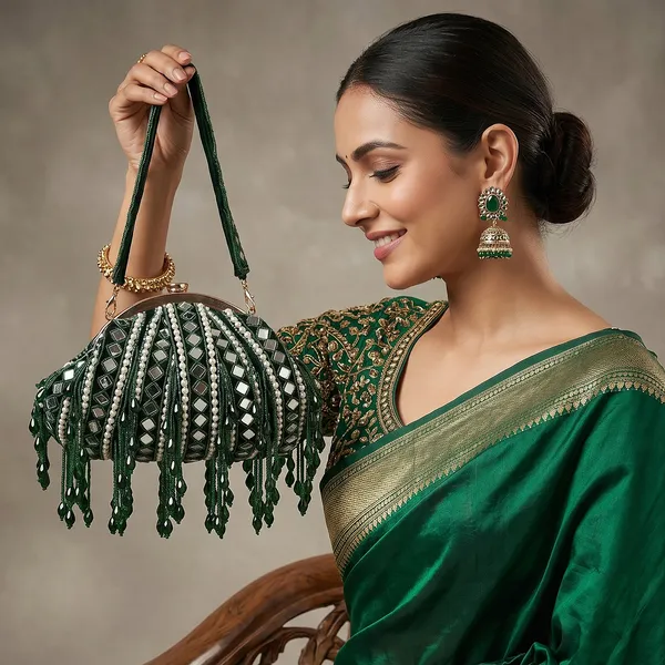 Green_Embellished_Potli_Handbag_For_Women