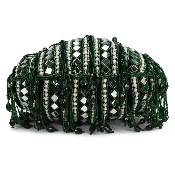 Green_Embellished_Potli_Handbag_For_Women
