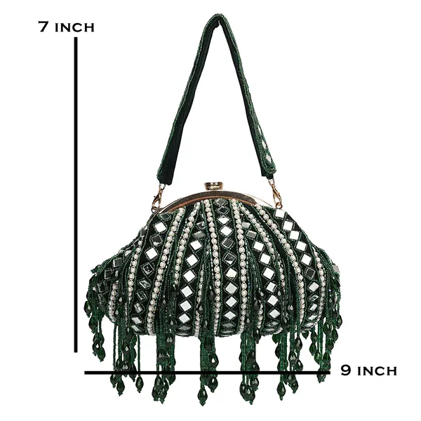 Green_Embellished_Potli_Handbag_For_Women