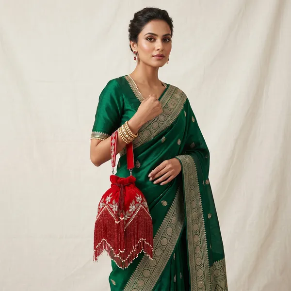 Red_Velvet_Embellished_Potli_Bag_For_Women