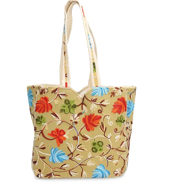 Beige_Embroidered_Tote_Bag_For_Women