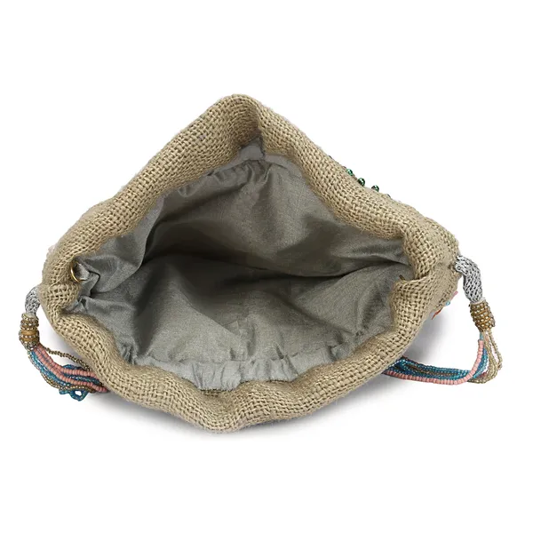 Beige_Jute_Embellished_Potli_Bag_For_Women