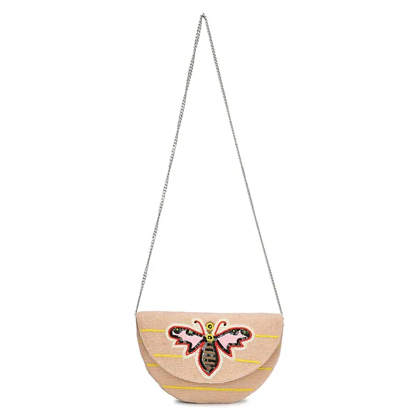Cream_Beaded_Embroidered_Clutch_Bag_For_Women