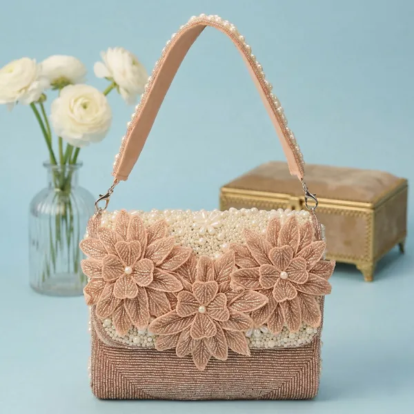 Pink_Beaded_Box_Clutch_For_Women