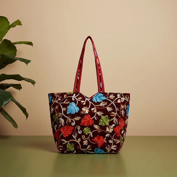 Maroon_Floral_Embroidered_Tote_Bag_For_Women