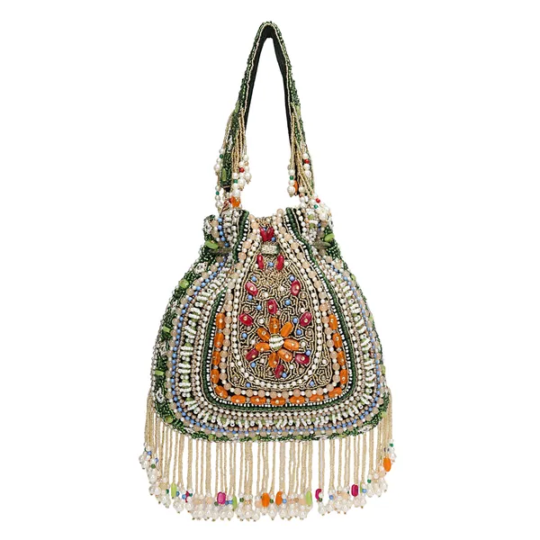 Green_Beaded_Potli_Handbag_For_Women