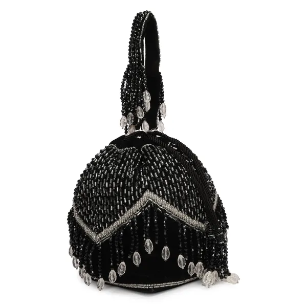 Black_Beaded_Embellished_Potli_Bag_For_Women