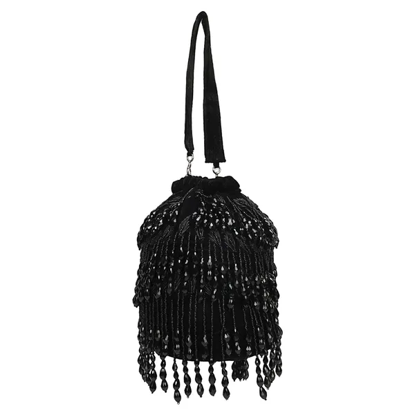 Black_Velvet_Beaded_Sling_Bag_For_Women