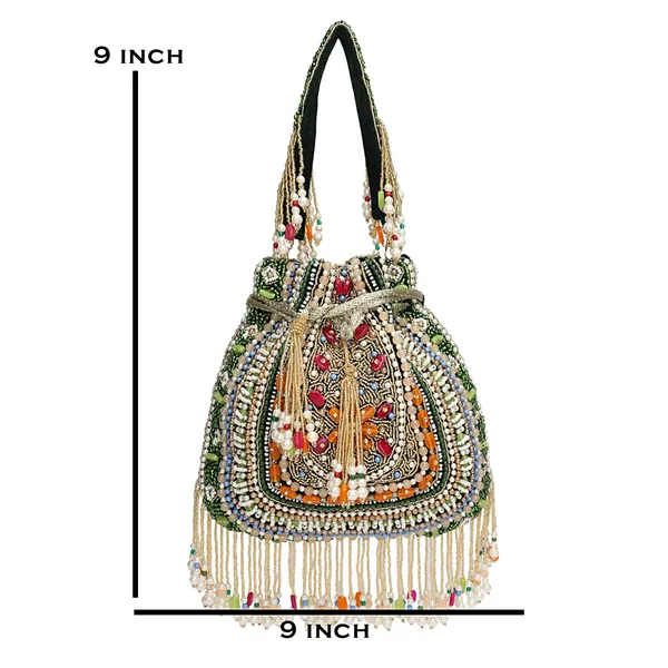 Green_Beaded_Potli_Handbag_For_Women