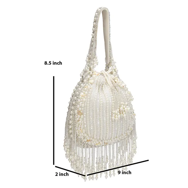 White_Beaded_Potli_Handbag_For_Women