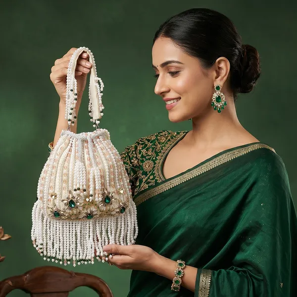 White_Beaded_Potli_Bag_For_Women
