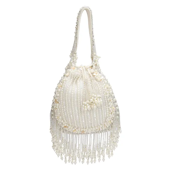 White_Beaded_Potli_Handbag_For_Women