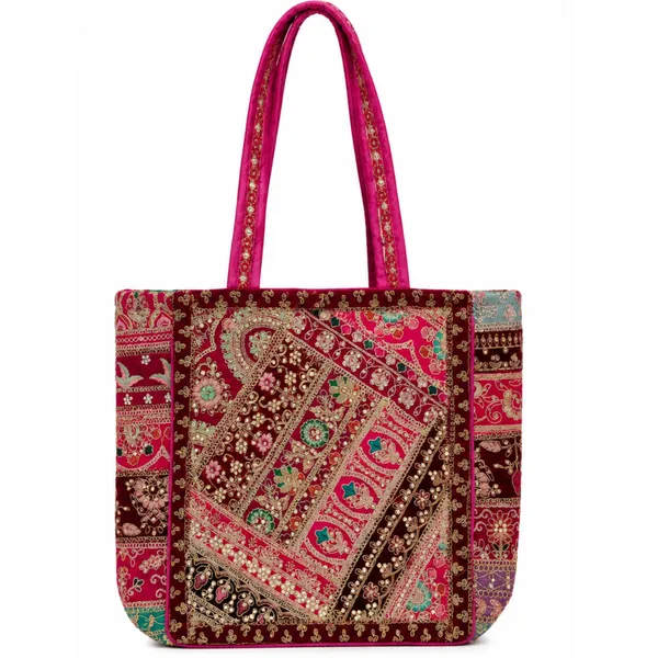 Red_Embroidered_Tote_Bag_For_Women
