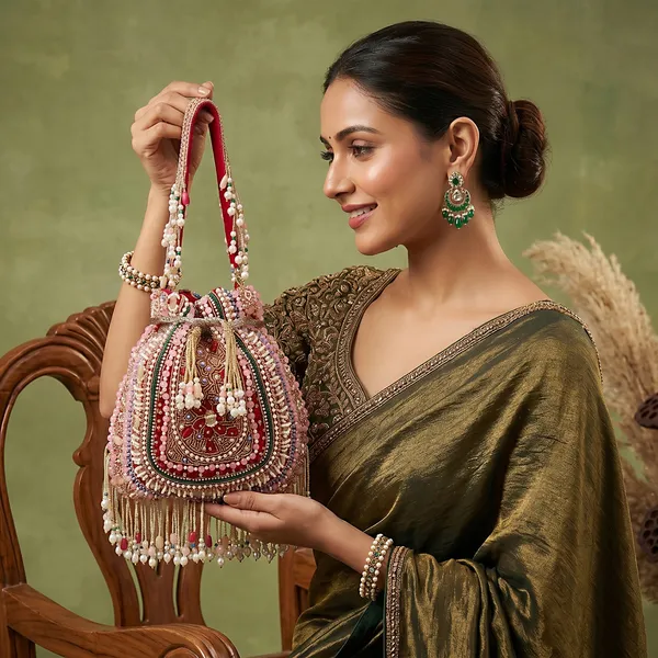 Red_Velvet_Embellished_Potli_Bag_For_Women