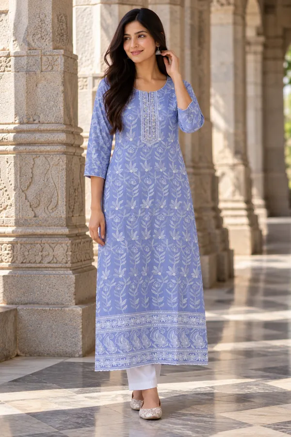 Blue_Floral_Straight_Kurta_for_Women