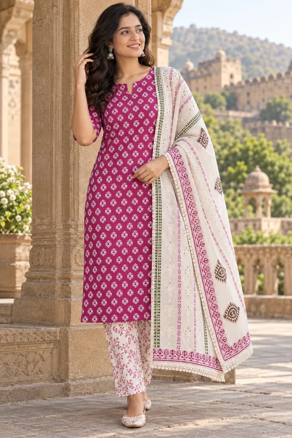 Pink_Printed_Straight_Kurta_Set_For_Women