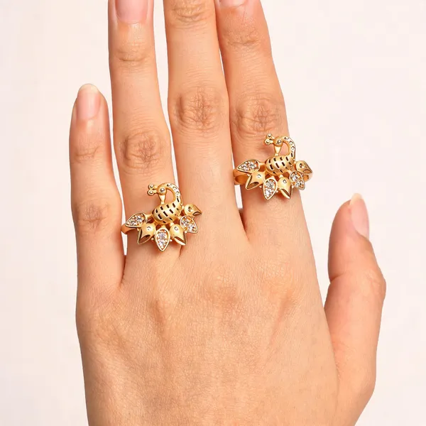 Gold_Stainless_Steel_Peacock_Motif_Stone_Studded_Ring_For_Women_Pack_Of_2