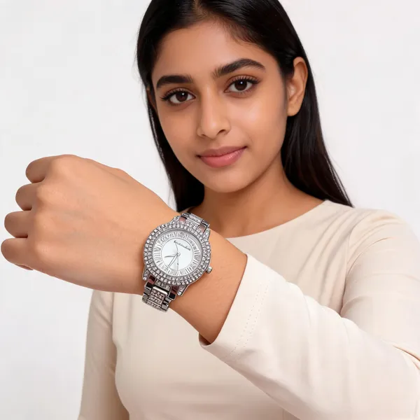 Silver_Stainless_Steel_Stone_Embellished_Analogue_Watch_For_Women