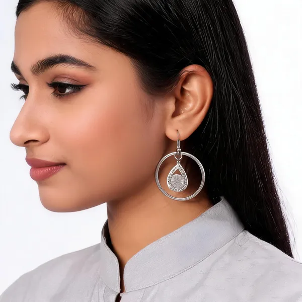 Silver_Stainless_Steel_Geometric_Hoop_Drop_Earrings_For_Women_Pack_Of_2