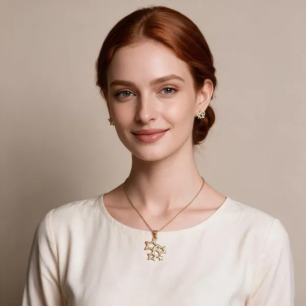 Gold_Stainless_Steel_Star_Motif_Pendant_Necklace_Set_For_Women_Pack_Of_2