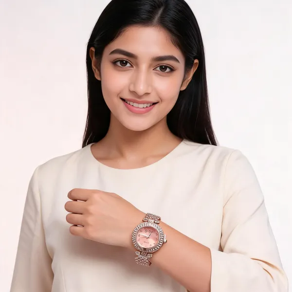 Rose_Gold_Stainless_Steel_Crystal_Analog_Bracelet_Watch_For_Women