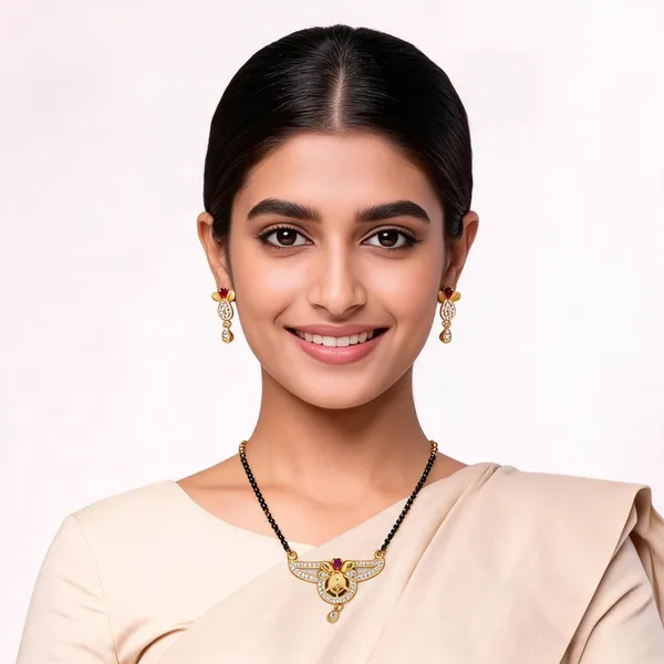 Gold_Tone_Black_Bead_Crystal_Mangalsutra_Set_For_Women