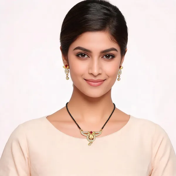 Gold_Tone_Black_Bead_Crystal_Mangalsutra_Set_For_Women